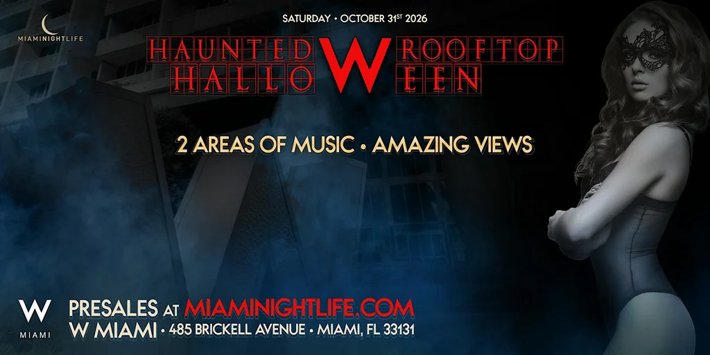 Haunted W Miami Rooftop Halloween Party