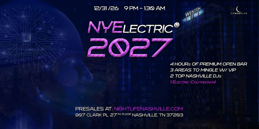 Nashville New Year's Eve Party | NYElectric 2027 at L27 Rooftop