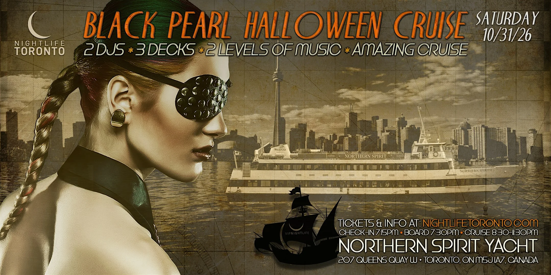 Toronto Halloween Party Cruise – The Black Pearl