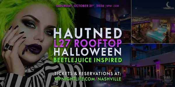 Haunted L27 Nashville Rooftop Halloween Night Party