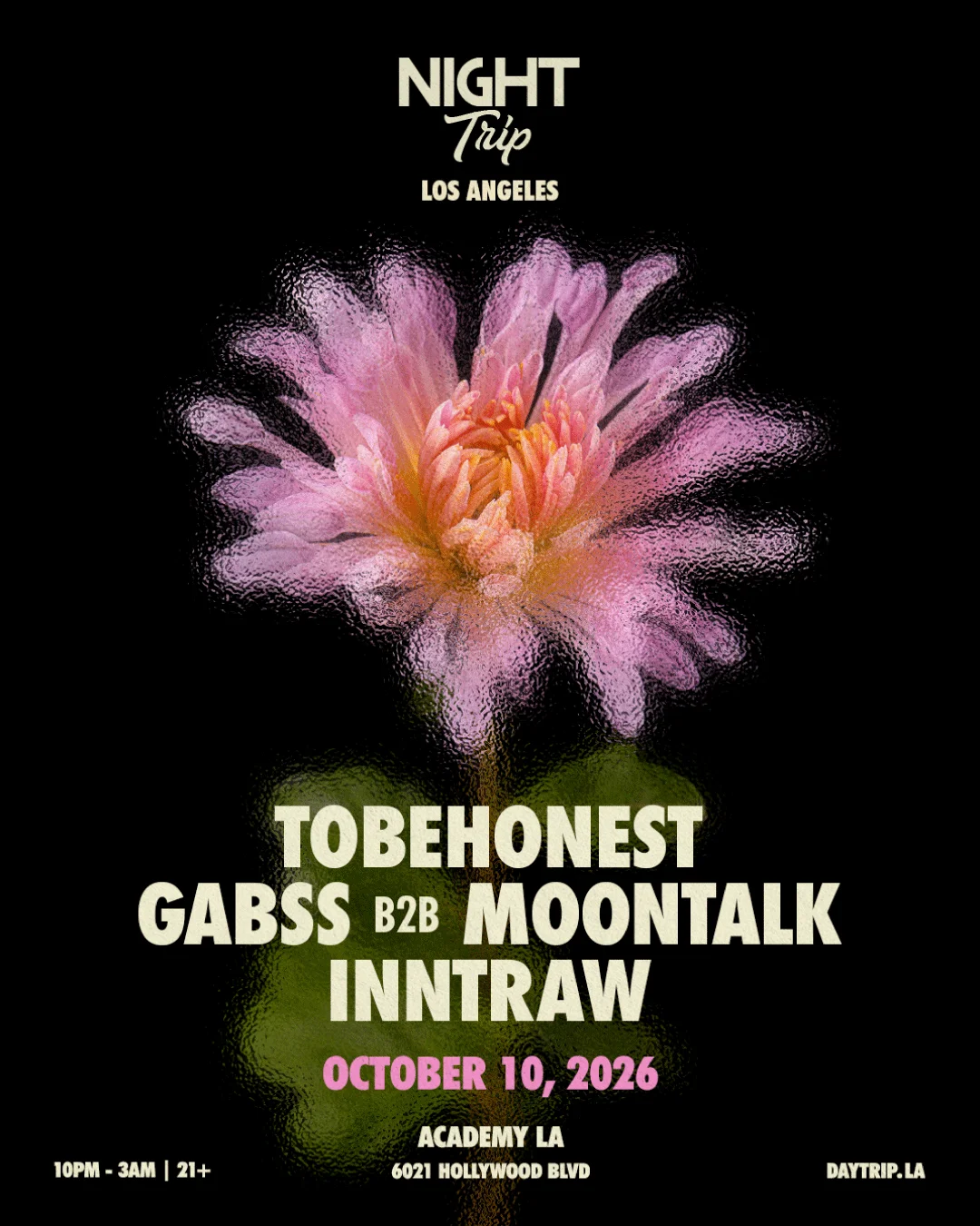 Night Trip: ToBeHonest, Gabss B2B Moontalk, InntRaw