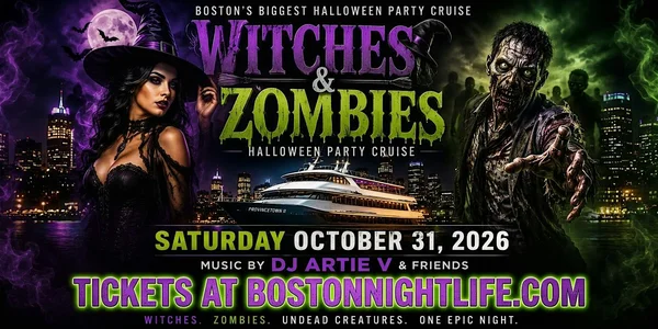 Boston Halloween Party Cruise | Witches & Zombies w/ DJ Artie V