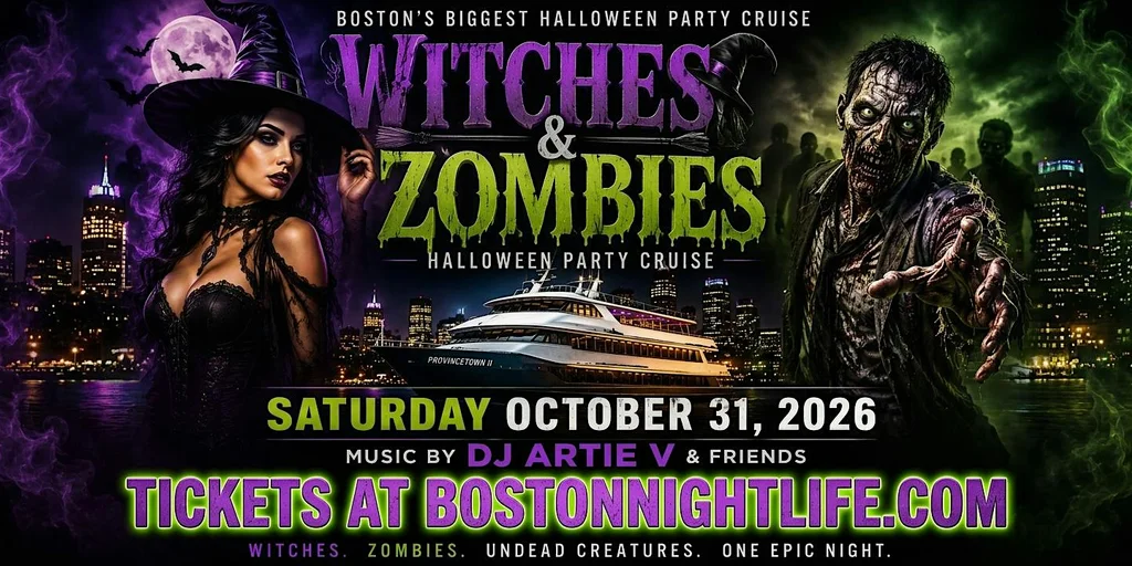 Boston Halloween Party Cruise | Witches & Zombies w/ DJ Artie V