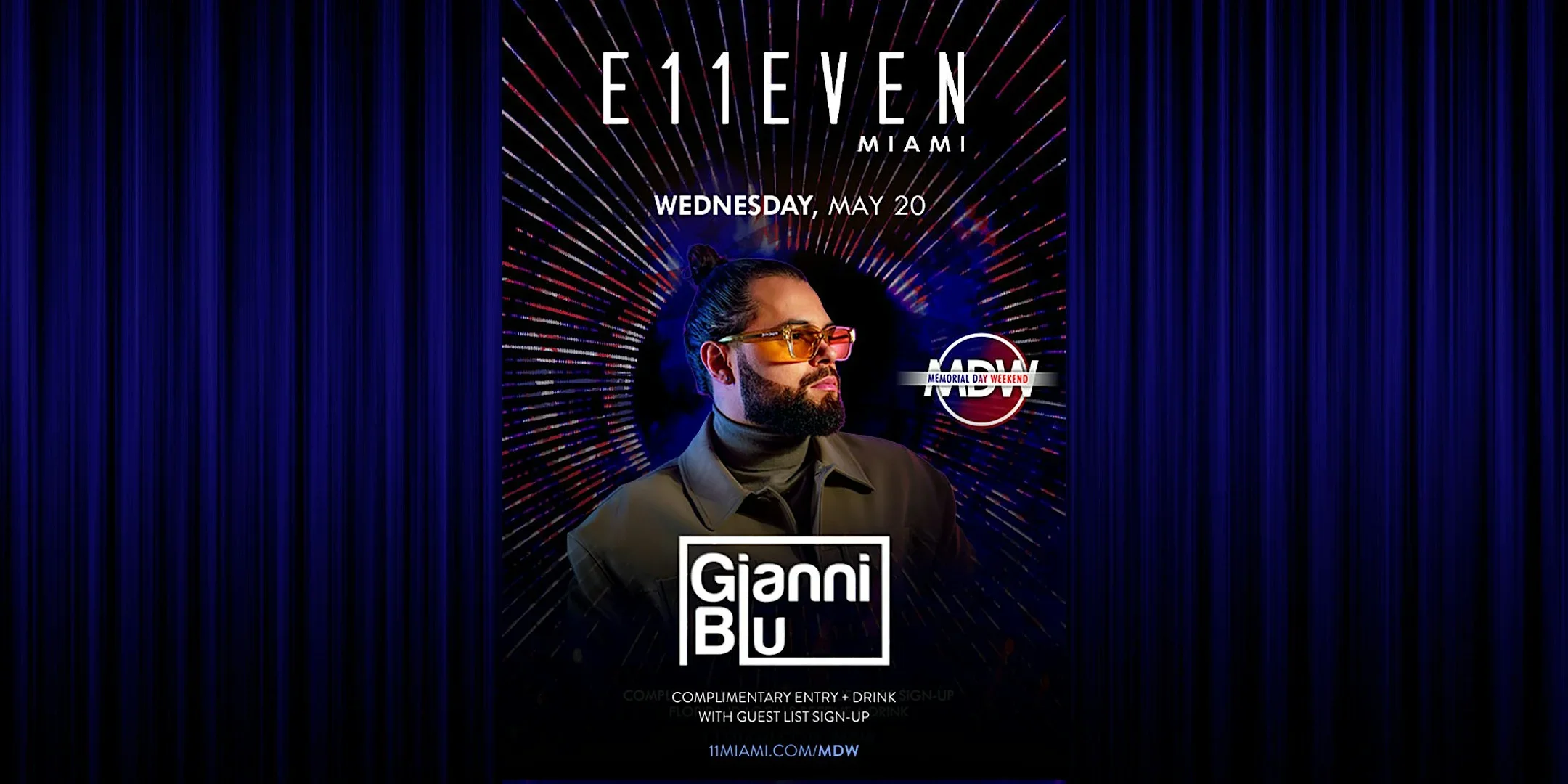 Gianni Blu | Memorial Day Wednesday Party Miami | E11EVEN