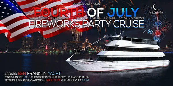 Philadelphia July 4th Fireworks Yacht Party
