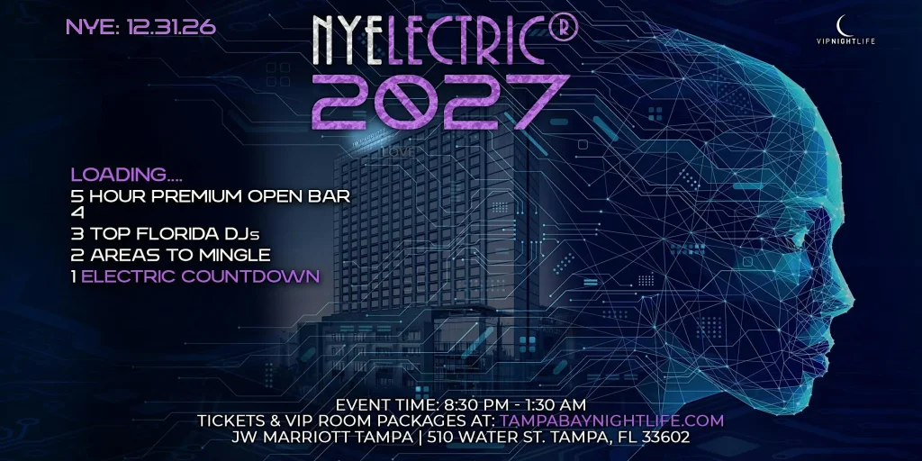 Tampa New Year's Eve Party Countdown | NYElectric® 2027
