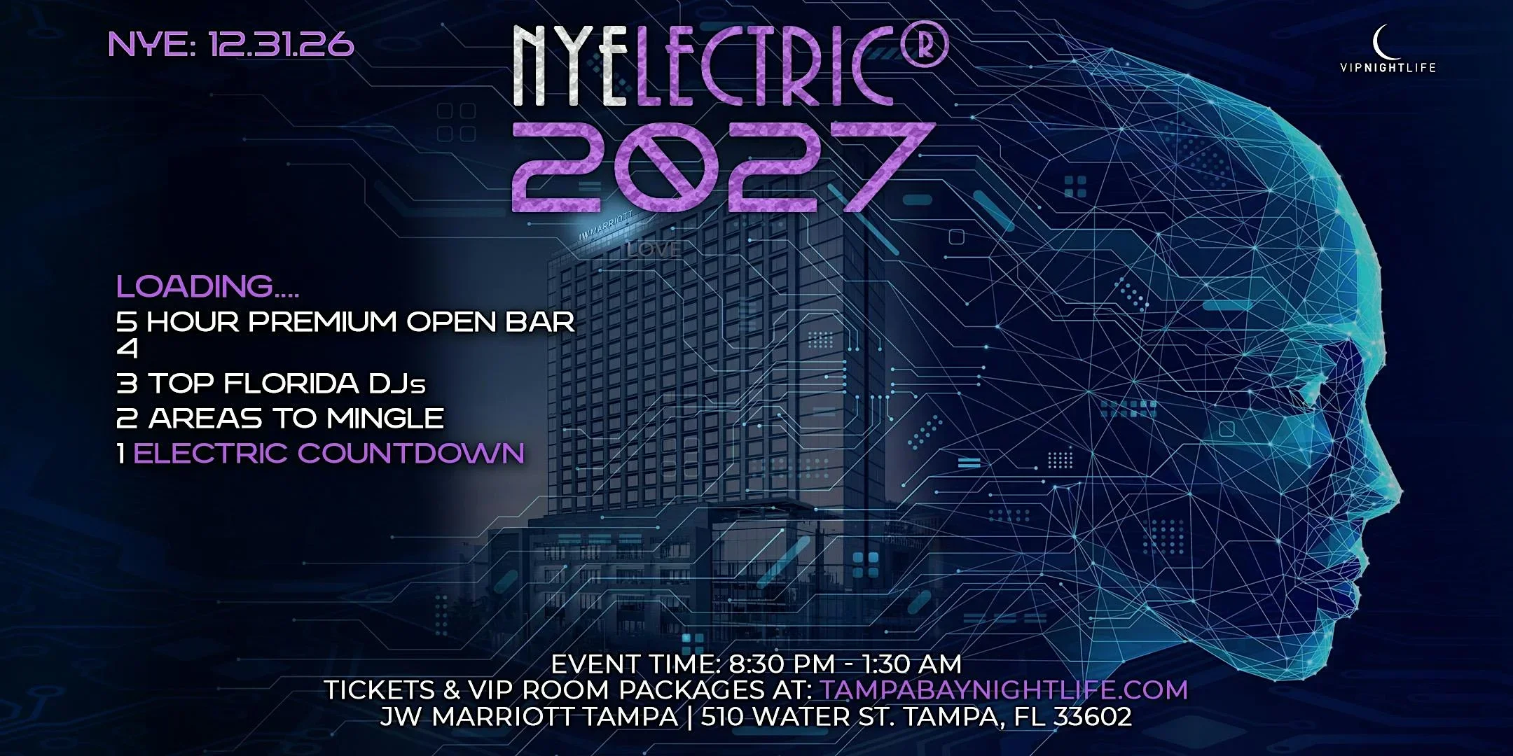 Tampa New Year's Eve Party Countdown | NYElectric® 2027