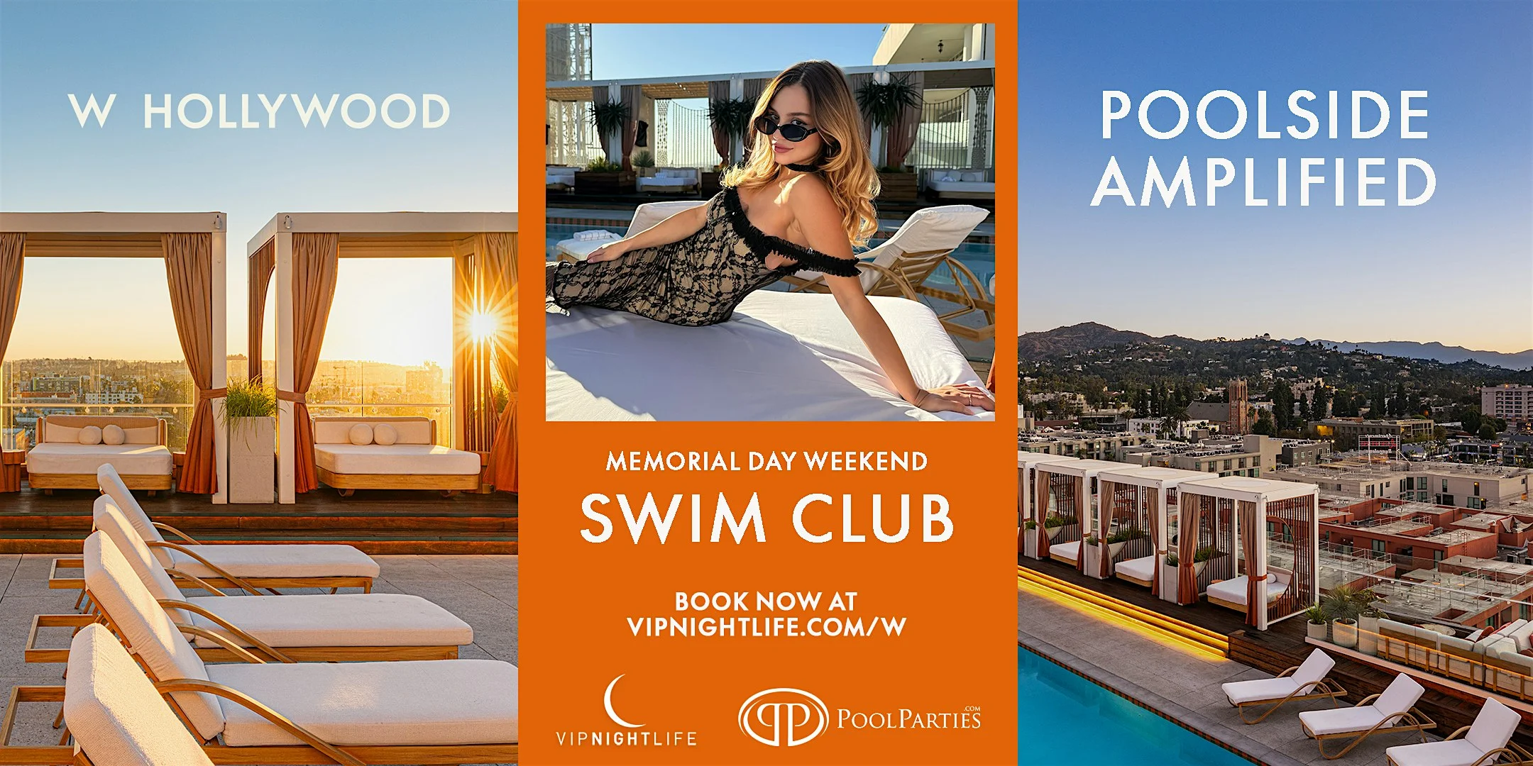 W Hollywood  Swim Club | LA Memorial Day Saturday Rooftop Pool Party