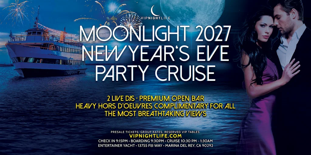 LA New Year's Eve Moonlight Fireworks Cruise 2027