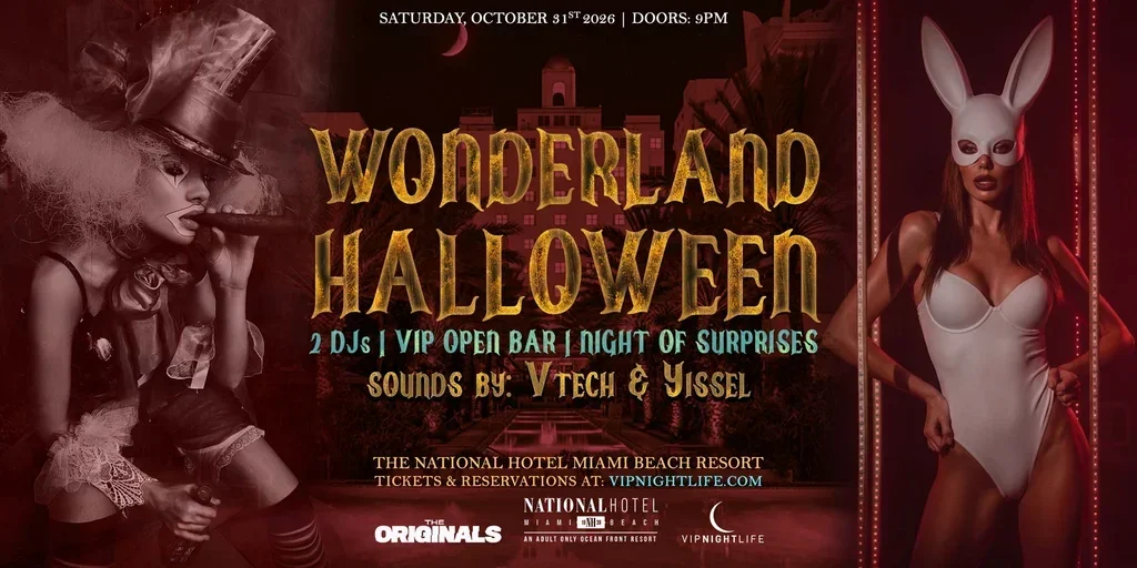 Wonderland Halloween Party | at National Miami Beach Hotel