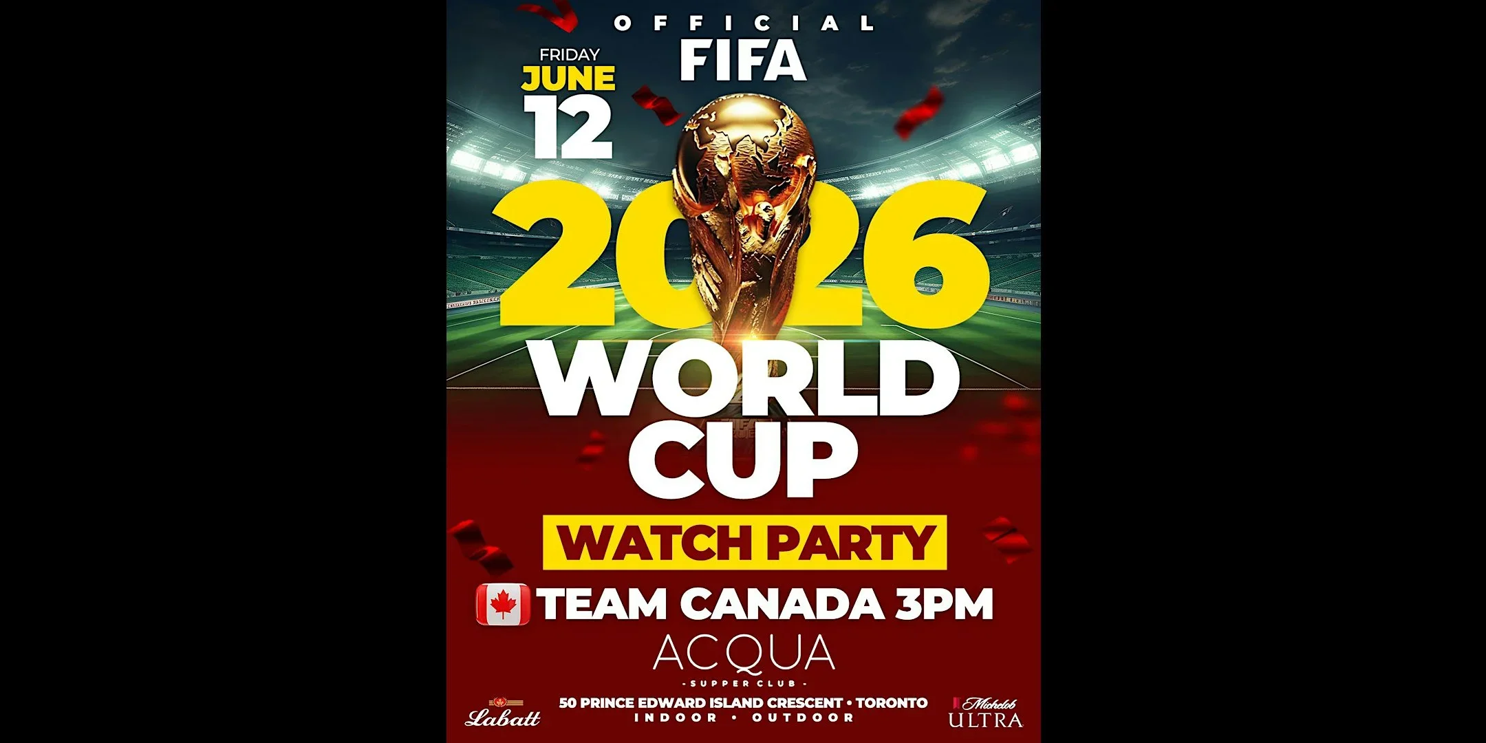 Official 2026 GAME DAY PARTY WELCOME TO TORONTO!