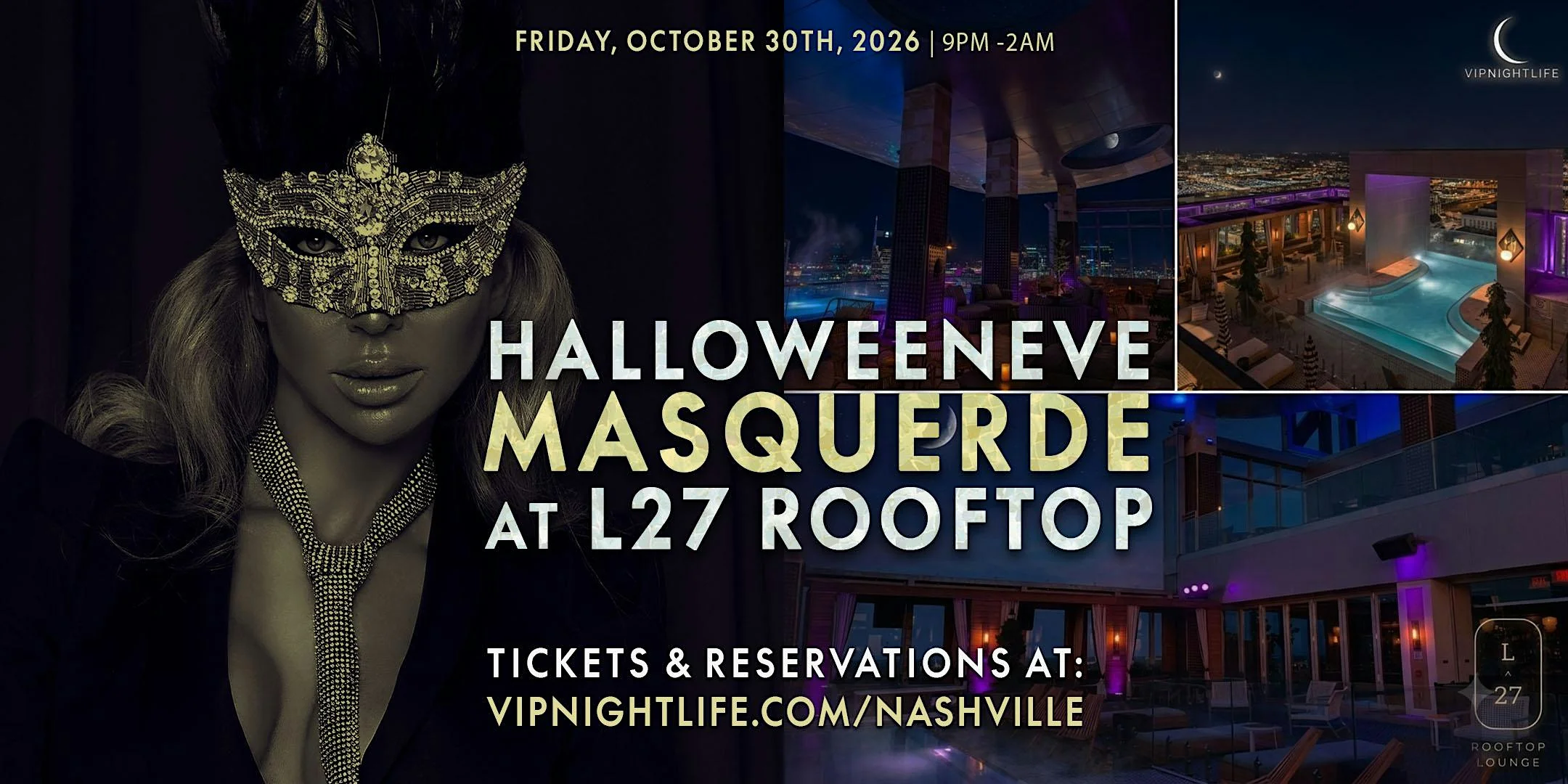 L27 Rooftop | Halloween Eve Masquerade Party