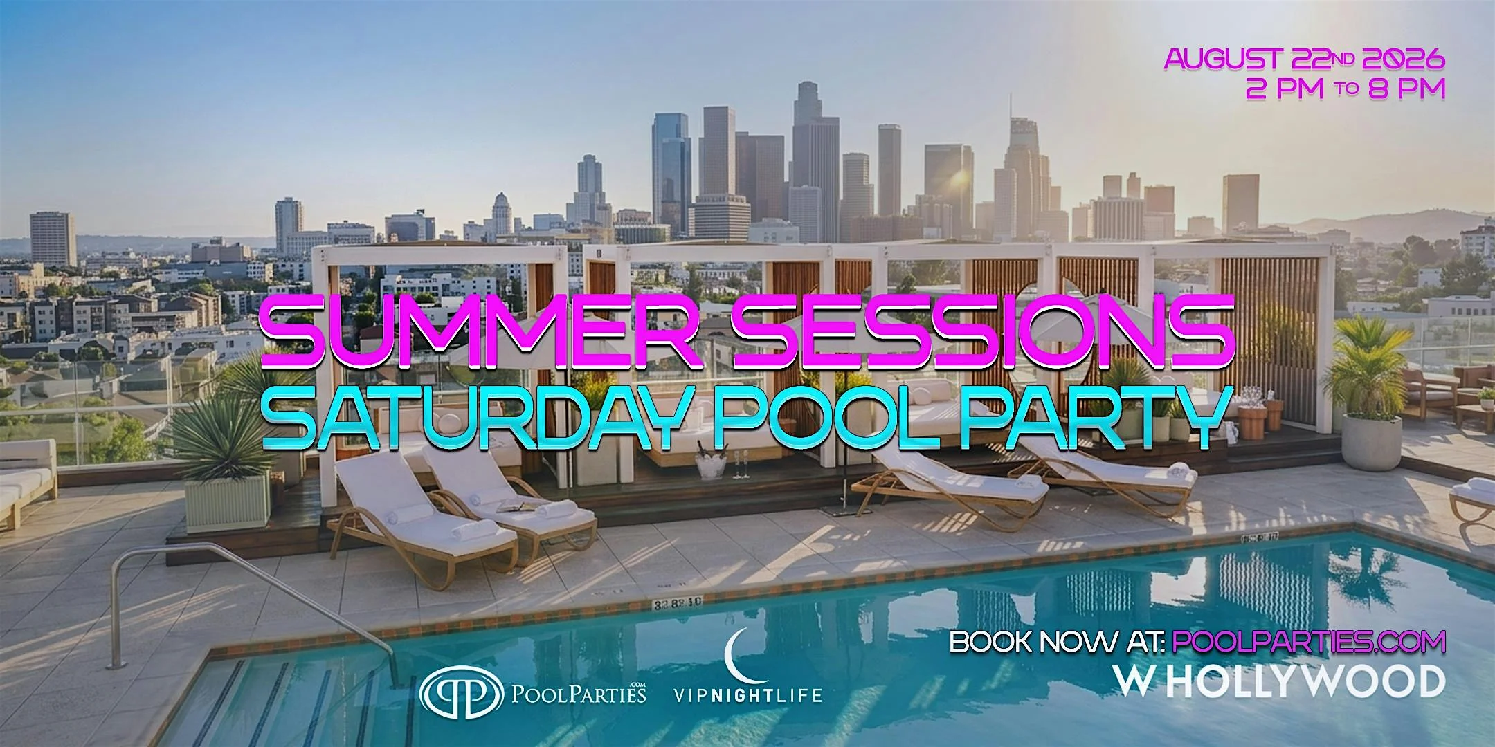 W Hollywood Swim Club | Rooftop LA Pool Party Saturday