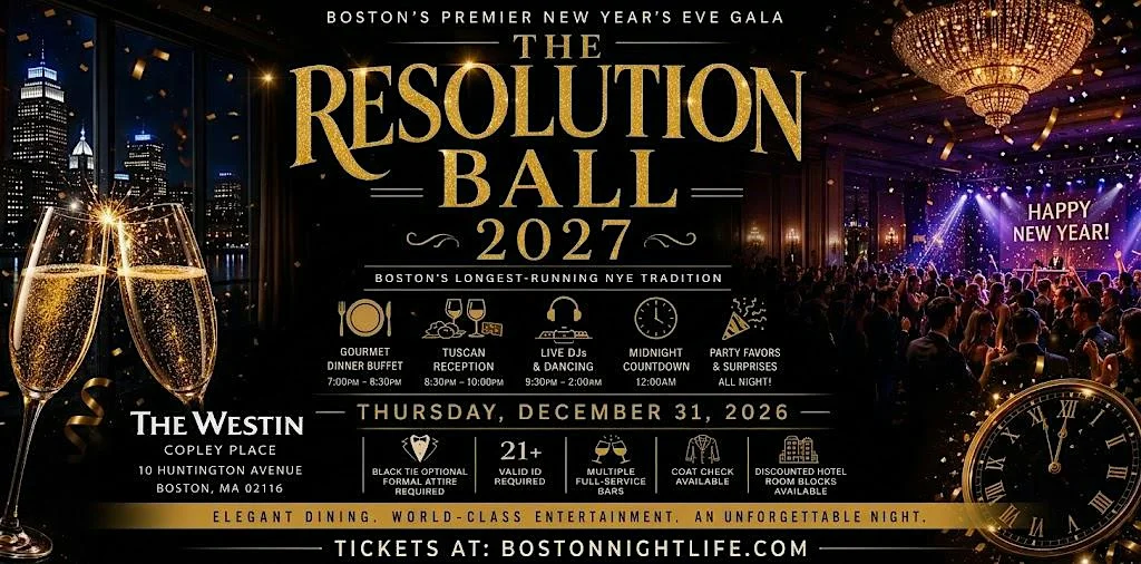 Boston New Years Eve Party | The Resolution Ball 2026–2027