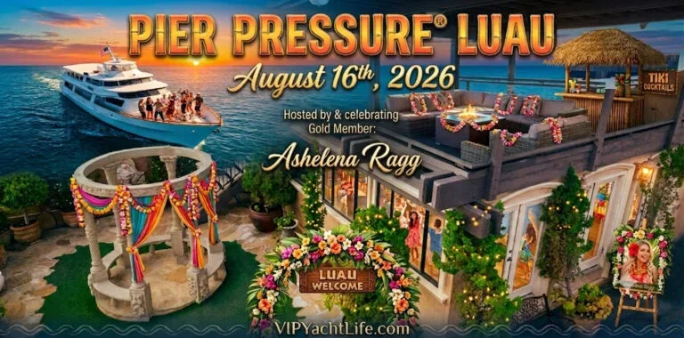 Newport Beach VIP YachtLife Sunday Cruise | Special Luau Pier Pressure ®