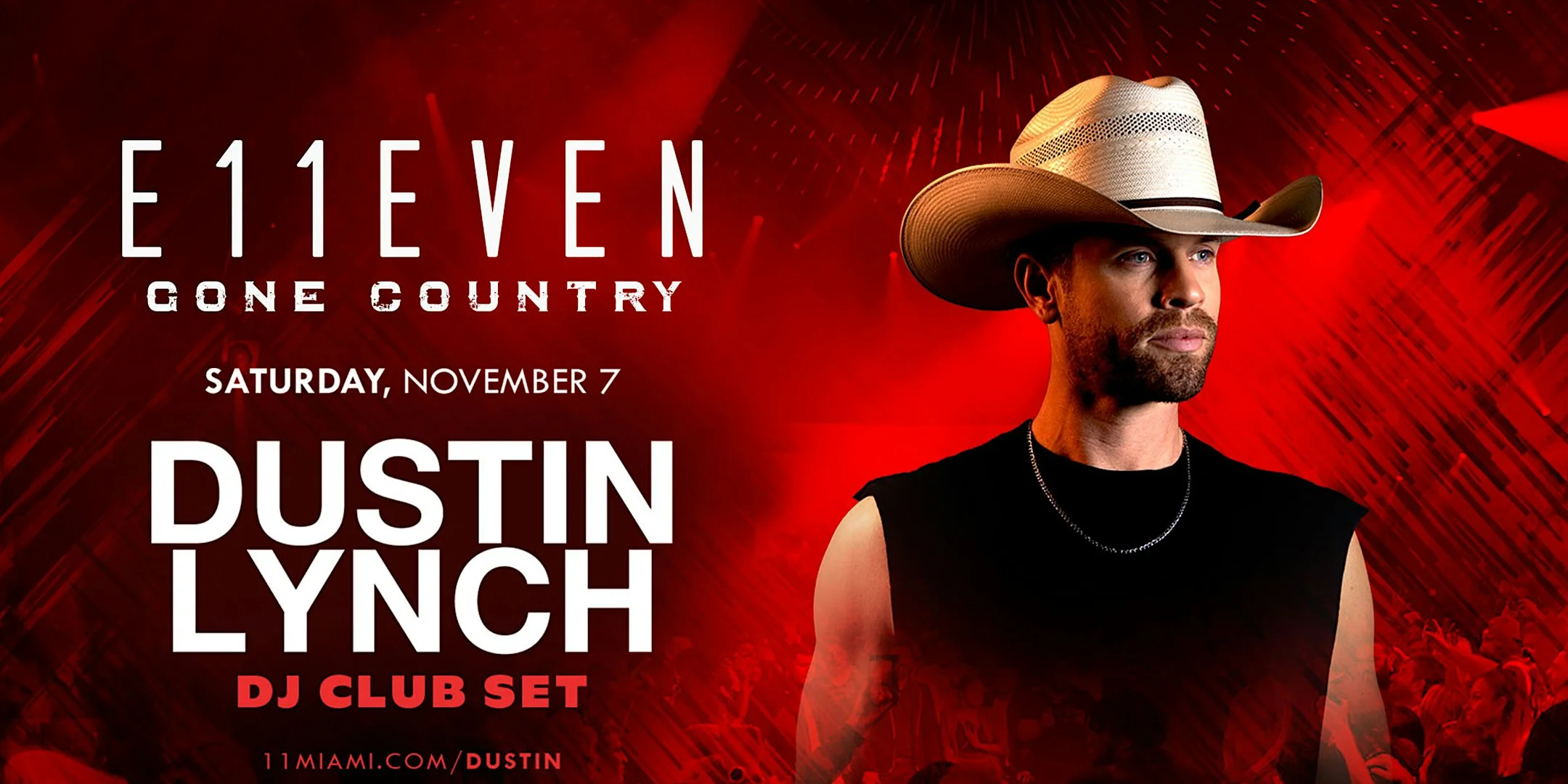 Dustin Lynch at E11EVEN Miami Nightclub