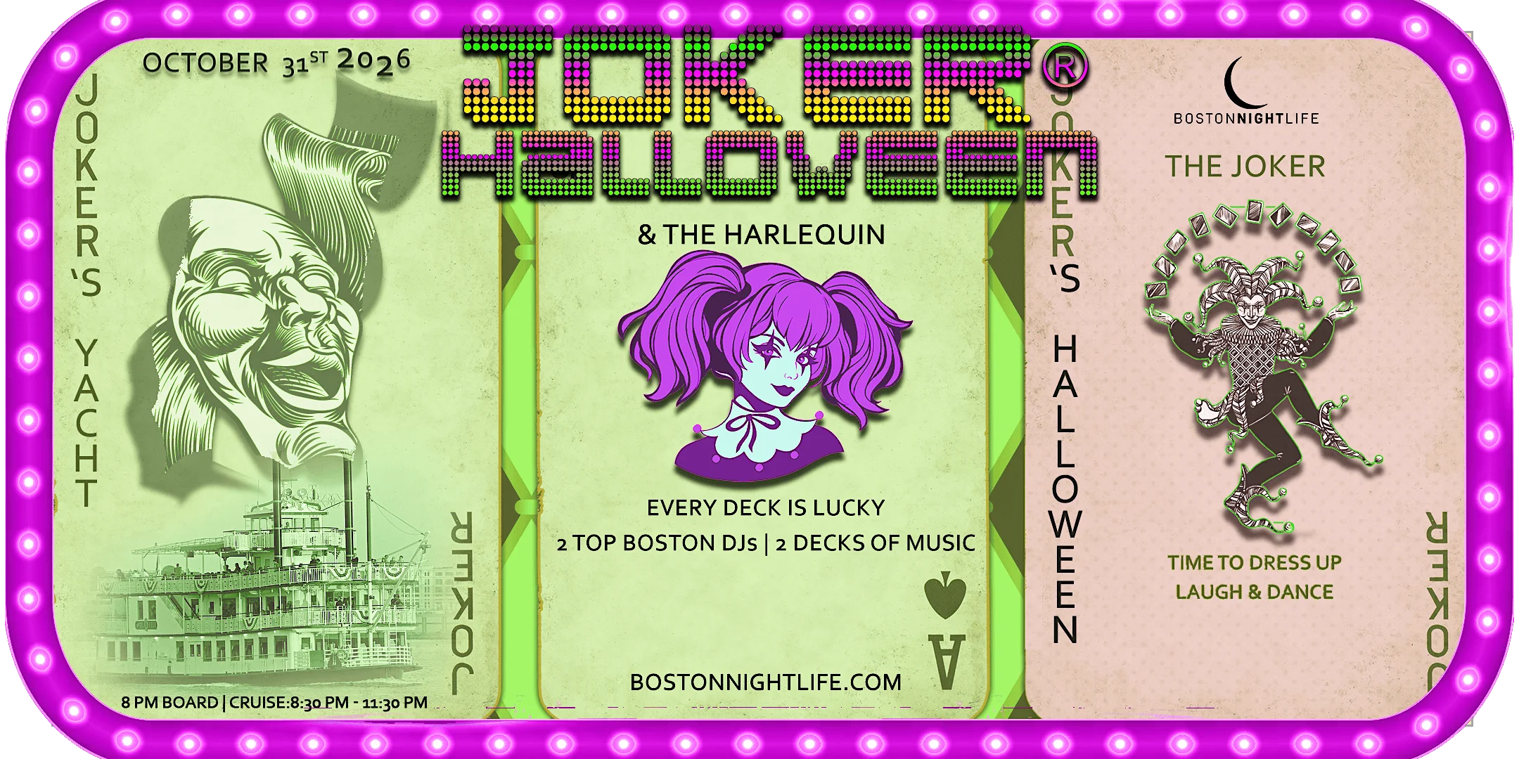 Joker Boston Halloween Party Cruise