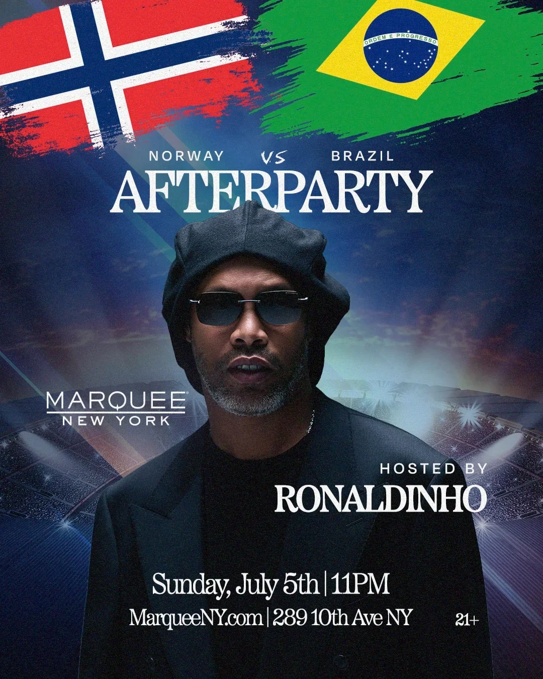 Norway vs Brazil Afterparty Hosted by Ronaldinho