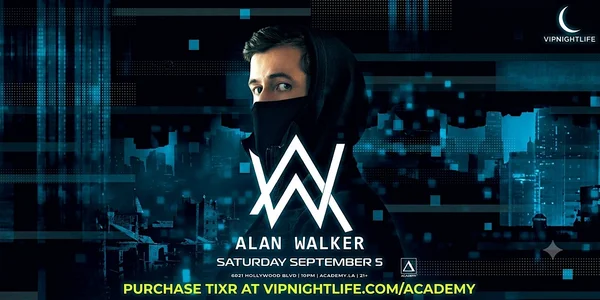 Alan Walker | Labor Day Weekend |  Academy LA Nightclub