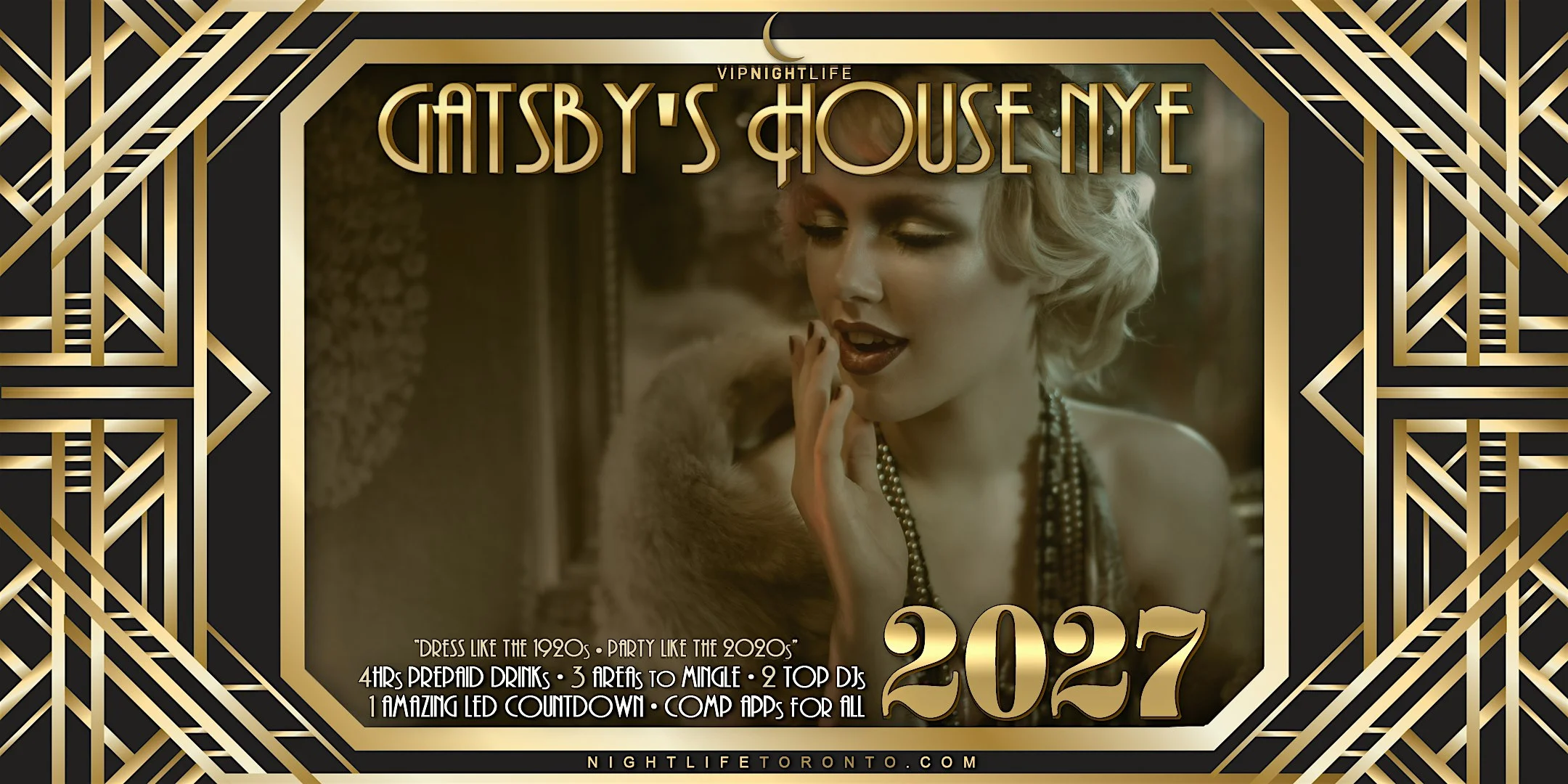 2027 Toronto New Year’s Eve Party | Gatsby’s House NYE
