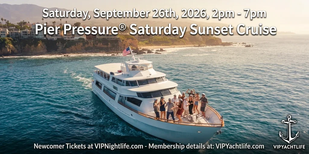 Newport Beach VIP YachtLife Saturday Cruise | Pier Pressure ®
