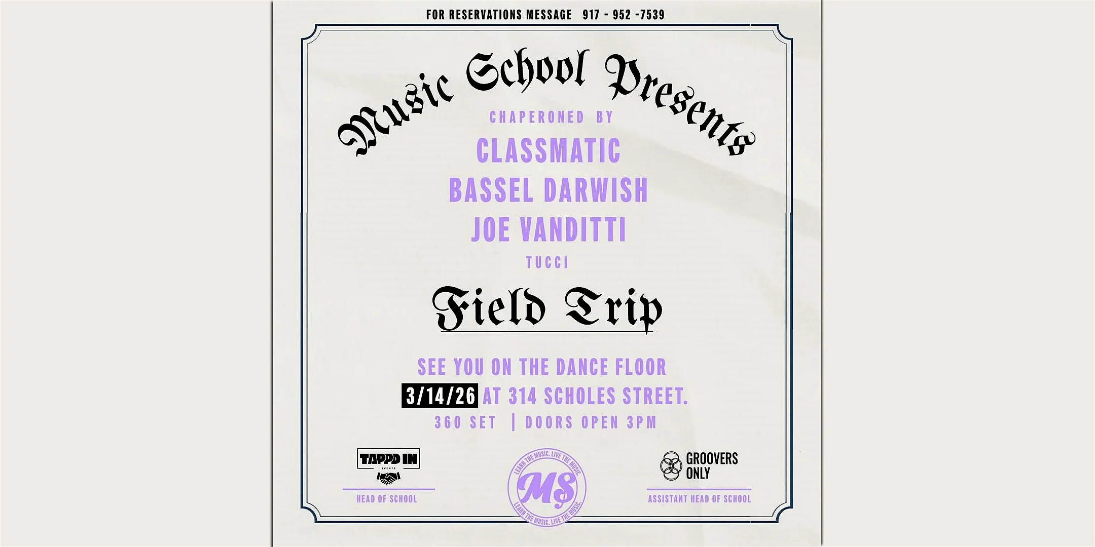 Field Trip | 314 Scholes | Brooklyn New York St. Patrick’s Weekend Party