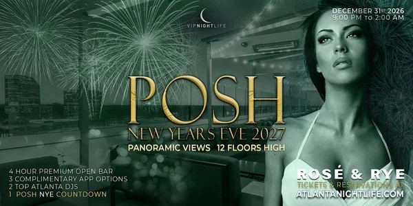 2027 Atlanta New Year's Eve Party | Posh in the Sky NYE