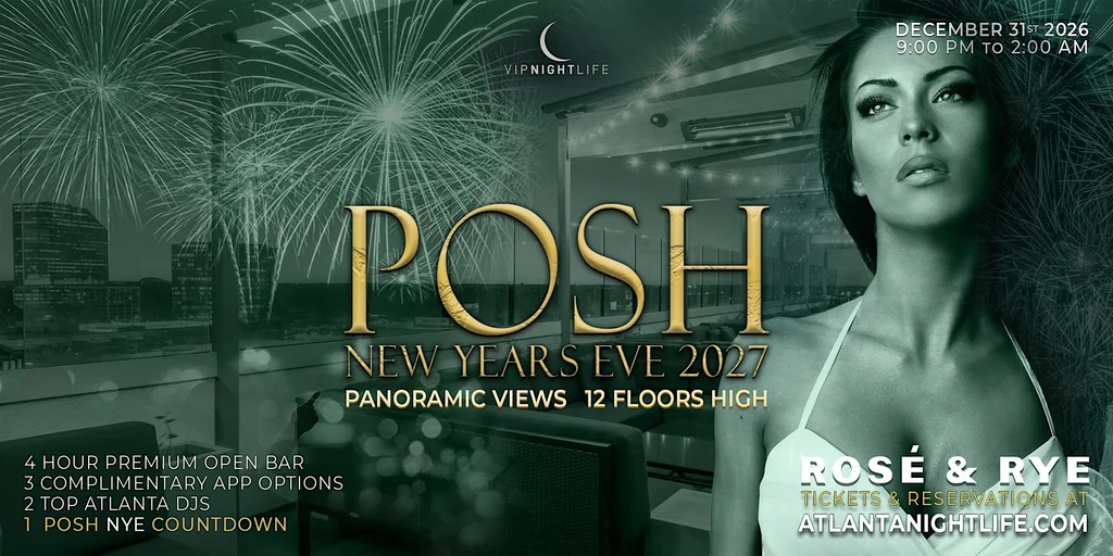 2027 Atlanta New Year's Eve Party | Posh in the Sky NYE