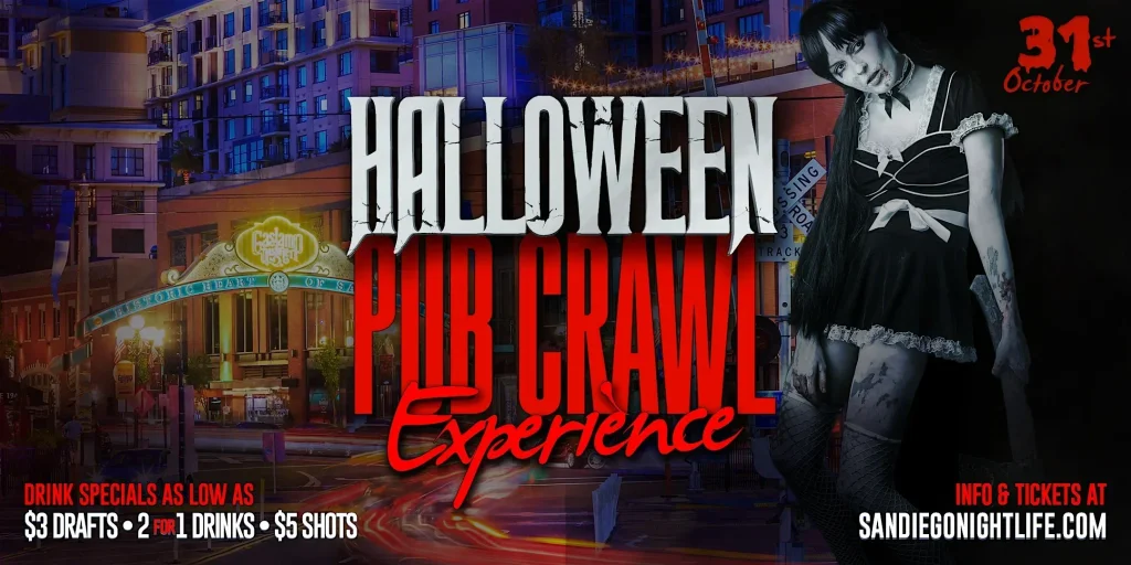 San Diego Halloween Night Pub Crawl Party