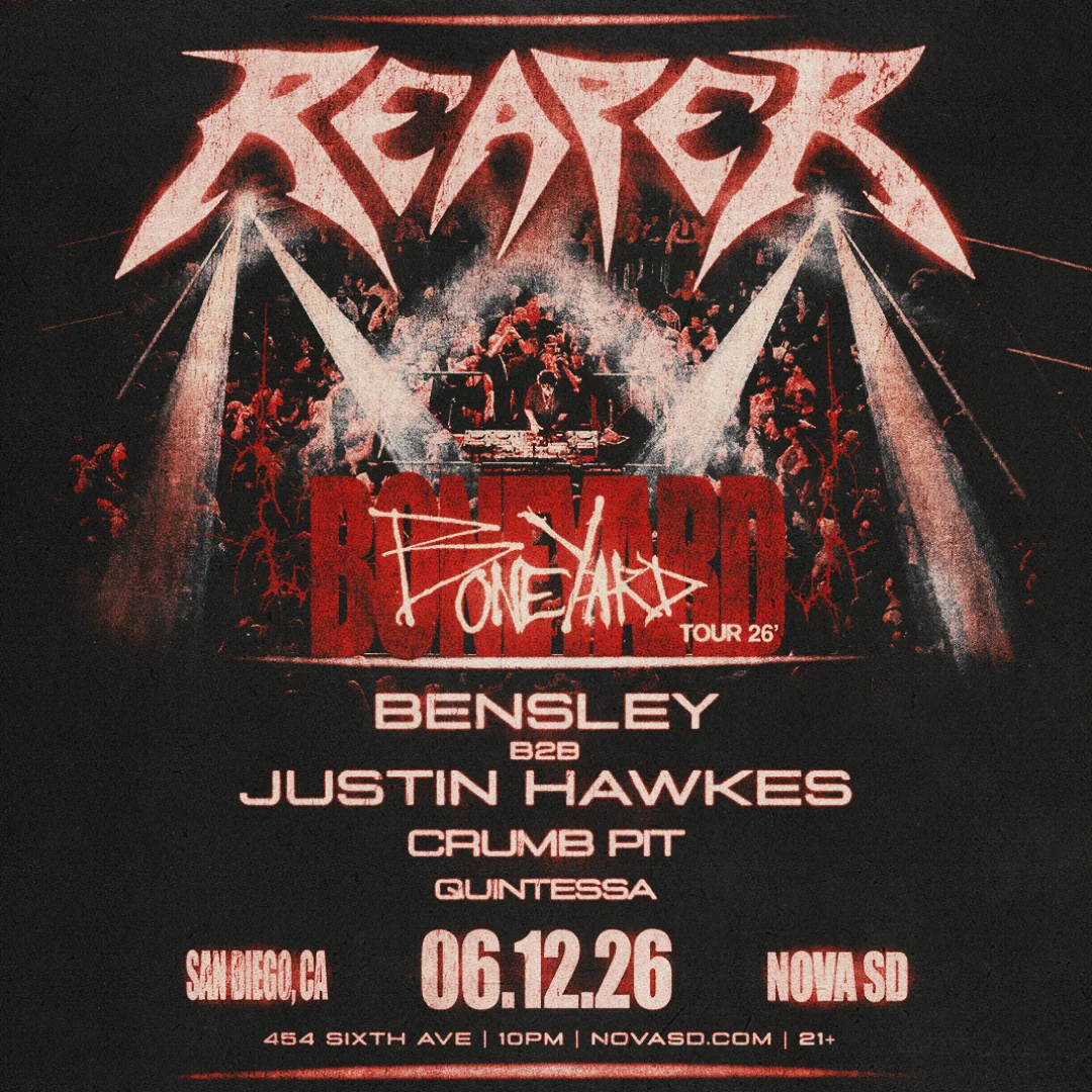 Nova presents Reaper w/ Bensley b2b Justin Hawkes, Crumb Pit