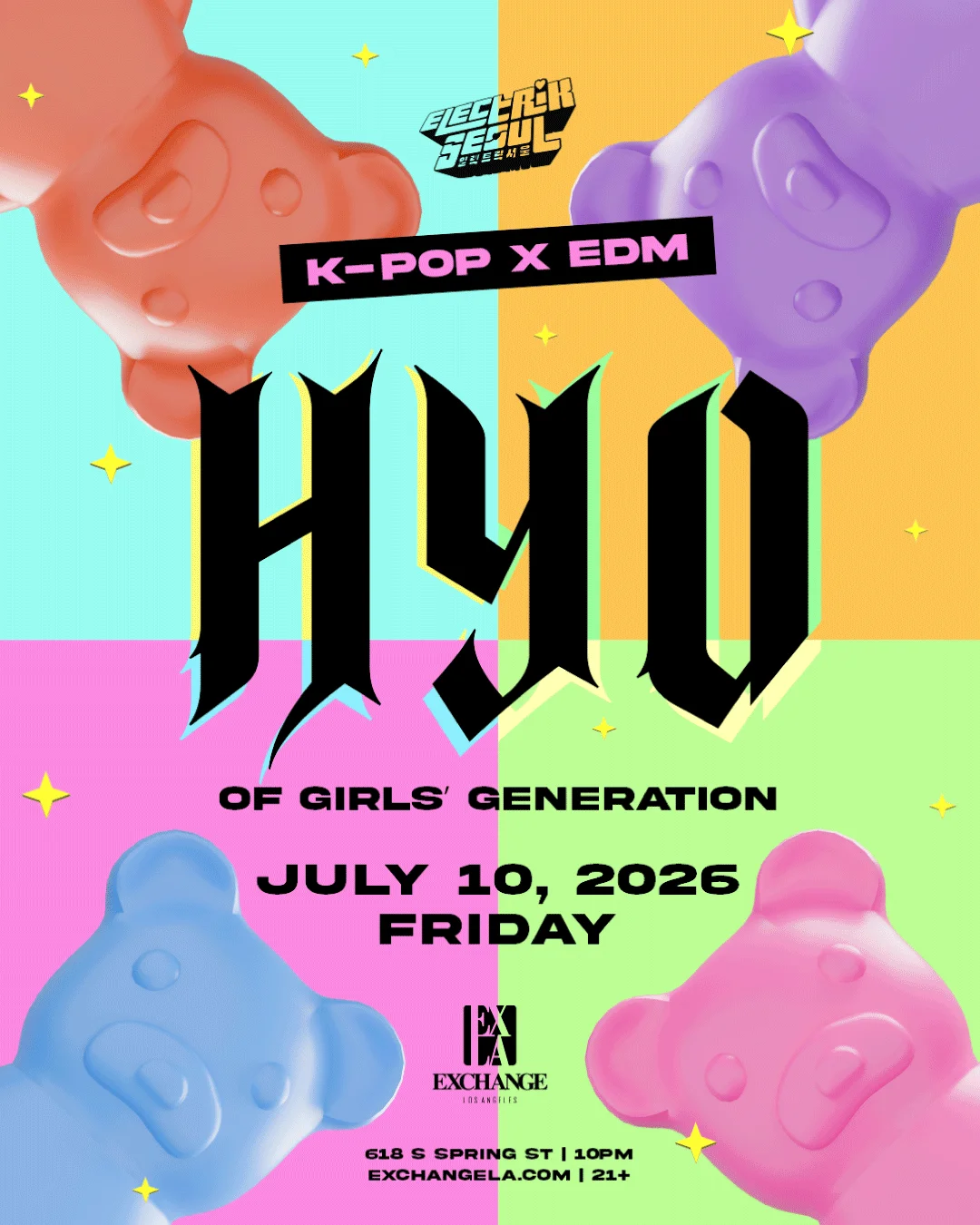 Exchange LA Presents Electrik Seoul: K-POP x EDM ft. HYO of Girls' Generation