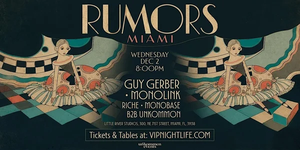 Guy Gerber Rumors | unKommon Art Week Miami Party