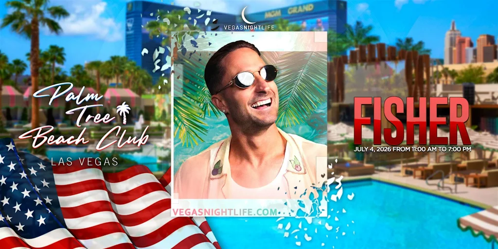 Fisher | July 4th Pool Party Vegas | Palm Tree Beach Club