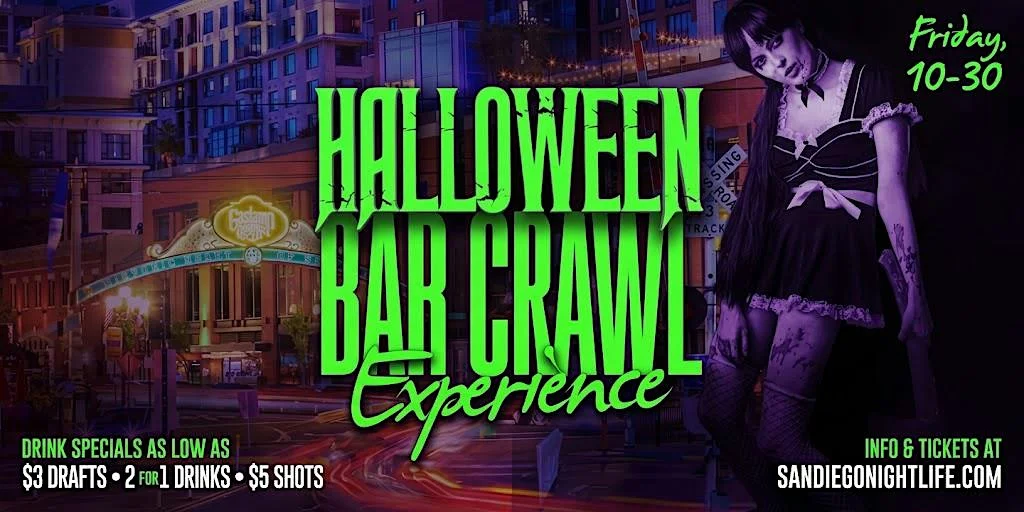 San Diego Halloween Eve - Friday Night Bar Crawl Party