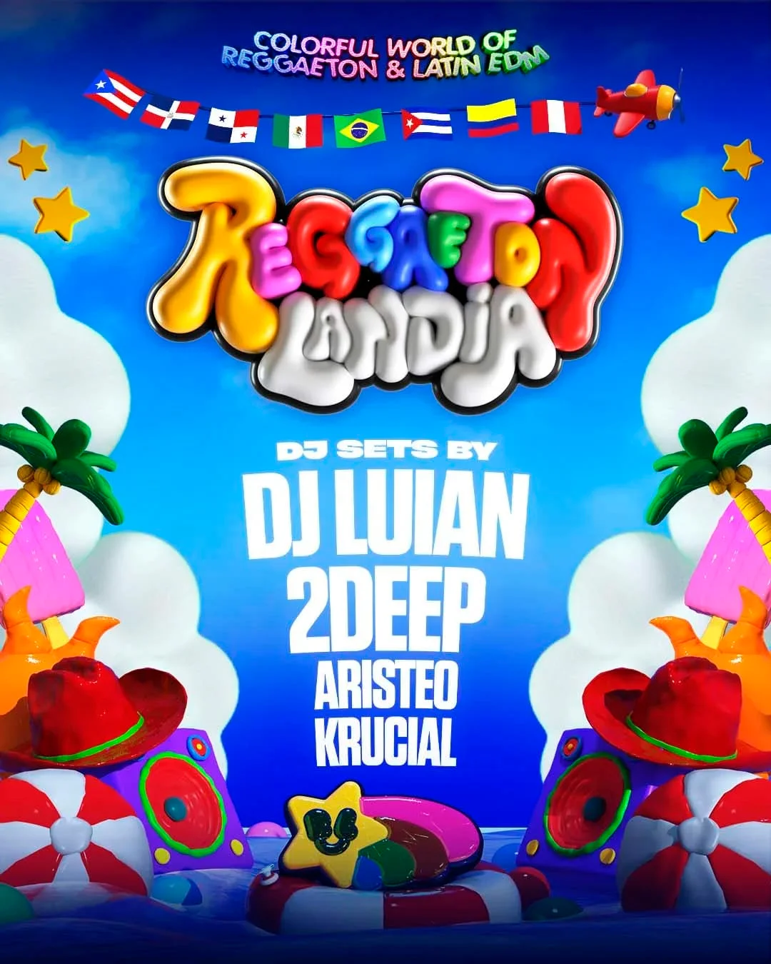 Reggaetonlandia w/ DJ Luian, 2Deep, Aristeo, Krucial