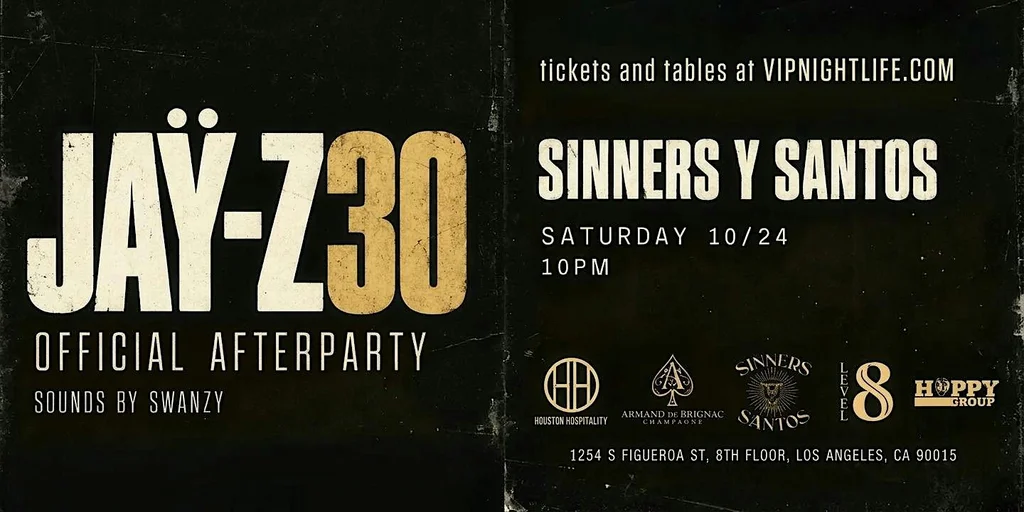 JAY-Z30 - OFFICIAL AFTER PARTY at Level 8 | LA Nightlife Party