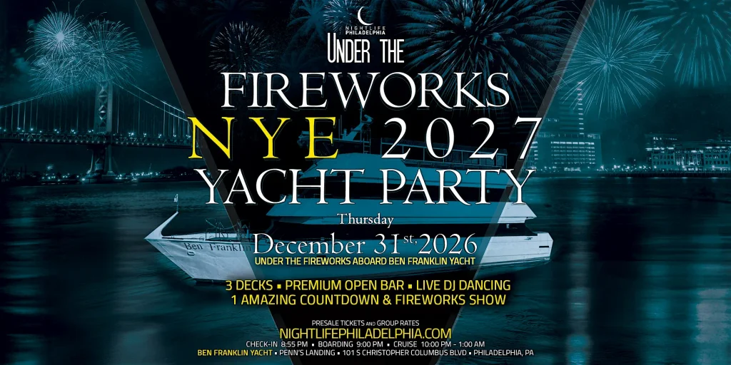 Philadelphia Under the Fireworks Yacht Party New Year's Eve 2027