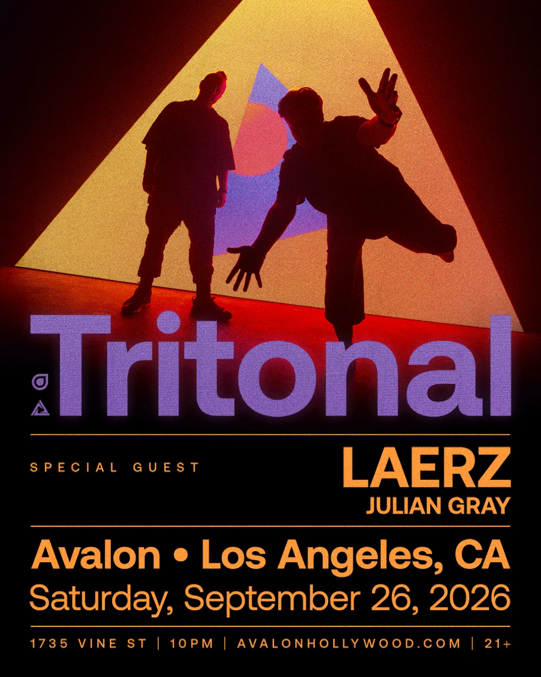 Avalon presents Tritonal w/ LAERZ + Julian Gray